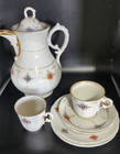Rare Antique Art Nouveau Factory Second Kpm Porcelain Coffee Service For 2