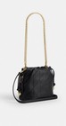 Authentic Coach Leather Faye Mini Drawstring Bag Black Cdb69 Crossbody New