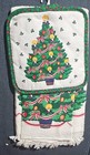 Vintage Cecil Saydah Company Christmas Towel Set     Unused  Original Fastener On