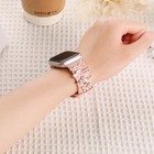 Floral Engraved Silicone Sport Band For Apple Watch 38mm 40mm 41mm 44mm 45mm 46m