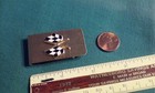 Checkered Raised Car Auto Racing Flag Symbol Gold-tone Money Clip 1-7 8  X 1 