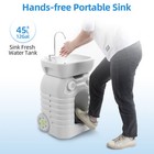 Portable Wash Sink Camping Hand Wash Station Basin Stand W  12 Gallon 45l Tank