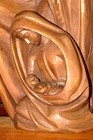 Antique 16  Hand Carved Wood Nativity Set Scene Holy Family Statue Sculpture