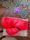 Muhammad Ali Signed Autographed Red Boxing Glove With Coa Ssd