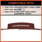 Ecotric Molded Dash Cover Compatible 1992-1994 Blazer 1988-1994 Gm Trucks