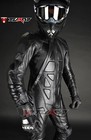 Six Pack Batman Gay Bluf Black Motorbike Motorcycle Racing Cowhide Leather Suit