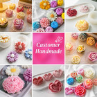 6pcs Rose Flower Candle Resin Mold Silicone Flower Mold For Candle Making Large