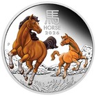 2026 Australia  1 Lunar Year Of The Horse 1oz Silver Colorized Proof Coin