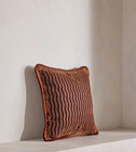 Soho Home Teuser Square Cushion Rust  Decorative Pillow No Import Fees