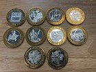 10 Coin Lot Of  10 Ten Dollar Las Vegas Casino Gaming Tokens 999 Silver Lot B
