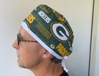 Nfl Green Bay Packers Surgical Scrub Cap  Browns Scrub  Ties In Back Adjustable