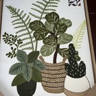 New Bp Home Textile Embroidery Woven Wall Art Plants 18   x26   