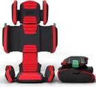 Mifold Hifold Adjustable Kids High Back Booster Car Seat With Strap Racing Red