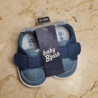 Nwt Baby B gosh Infant Blue Denim Two-toned Shoes Size 1  0-3m 