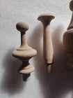 7 Unfinished Wood Finials Ornate Furniture Accents Woodworking 