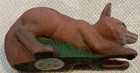 Large Crouching Red Fox Resin Figurine