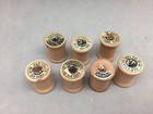 Vintage J p Coats Lot 7 Wooden Wood Sewing Thread Spool 1 1 8  X 7 8  Empty