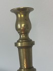 Vintage Solid Brass Candle Stick Holders 8 75    Tall 2 Pc Set  Weigh 1 Lb Each