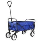 Collapsible Utility Wagon Garden Cart Folding Grocery Cart Outdoor Camping Beach