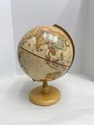 Replogle 9    World Classic Series Relief Globe Raised With Wood Base Made In Usa