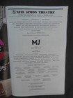 Playbill From Mj The Musical On Broadway