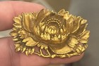Vintage Gold Tone Signed Japan Flower Pin Brooch 3d Older Nice Looking