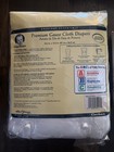 Vtg Gerber 12pk Cloth Diapers White Gauze Prefold Premium 3 Ply Center Panel Nos