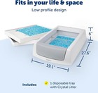Petsafe Scoopfree Crystal Self Cleaning Litter Box Automatic Cat Box Odor Contro