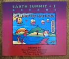 Mint Never Hinged United Nations 1997 Peter Max Earth Summit Souvenir Sheets