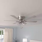 Hunter Alvarado 52-inch Indoor Brushed Nickel Ceiling Fan With Light Kit