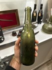 Antique Black Glass Pirate Shipwreck Rum Wine Bottle Liquor Found In Key West