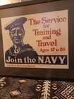 Original Wwi Poster James Montgomery Flagg Join The Navy 23x30 5    Pro Framed
