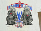 Vintage Mens L Pennsylvania Railroad The Limited Broadway Shirt Train Locomotive