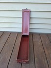 Bank Safety Deposit Box Vintage 21 5x5x3 25 Inch Painted Red