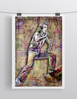 Bon Scott Ac dc Poster  Bon Scott Ac dc Tribute Pop Art Free Ship Us