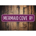 Mermaid Cove Sign  Custom Beach Street Sign  Ocean Lover Metal Decor Sign