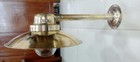 Vintage Solid Brass Ship Wall Sconce Light Salvage Marine Swan Neck Fixture