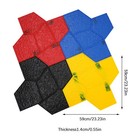 4-pack Concrete Stamps Mats Wall   Floor Concrete Stamping Texture Mold 59 59cm