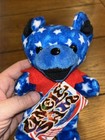 Liquid Blue Grateful Dead Tour Beanie Bear Uncle Sam 90s Licensed Has Tag