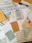 Vintage Ephemera   Blank Pages  Smalls Packet    60  Pieces 