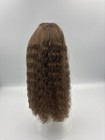 Kemper Alice Doll Wig Size 10 11 Light Brown Long Wavy Crimp Hair   Bangs Nwt