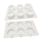 6 Cavity Mousse Cake Mold Silicone Fondant Molds For Baking Tools
