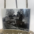 Vintage Steam Locomotive Railroad Train Photo 4x5 B w Gelatin Silver Original