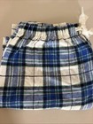 Unbranded Mens Size L Blue Green Plaid Flannel Pajama Pants Sleepwear Drawstring