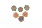 Vintage Casino Chips Societe De Baines De Mer De Monaco 6 Chips  lp1