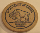 1964-65 New York Worlds Fair Wooden Nickel - Token New York Nyc