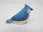 Tufted Titmouse Bird Wood Handmade Figurine Statue Small Sculpture Decor Mini