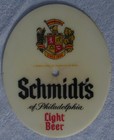 Vintage Schmidt s Light Beer Philadelphia Pa Sign Bar Advertising Clock Face