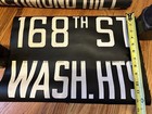 Vintage Nyc Subway A C 1 Train Car Roll Sign 168th Washington Heights Manhattan
