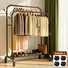 Garment Rack Metal Heavy Duty Closet Organizer Clothes Hanger Heavy Duty New